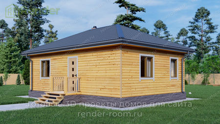 Проект  Площадь: 56, Размер: 6х8