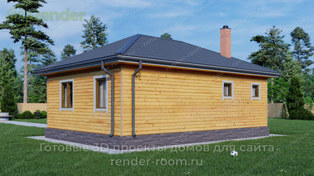 Проект  Площадь: 56, Размер: 6х8