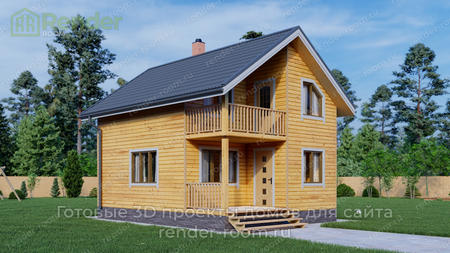 Проект  Площадь: 68, Размер: 6х8