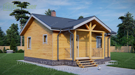 Проект  Площадь: 44, Размер: 6х7