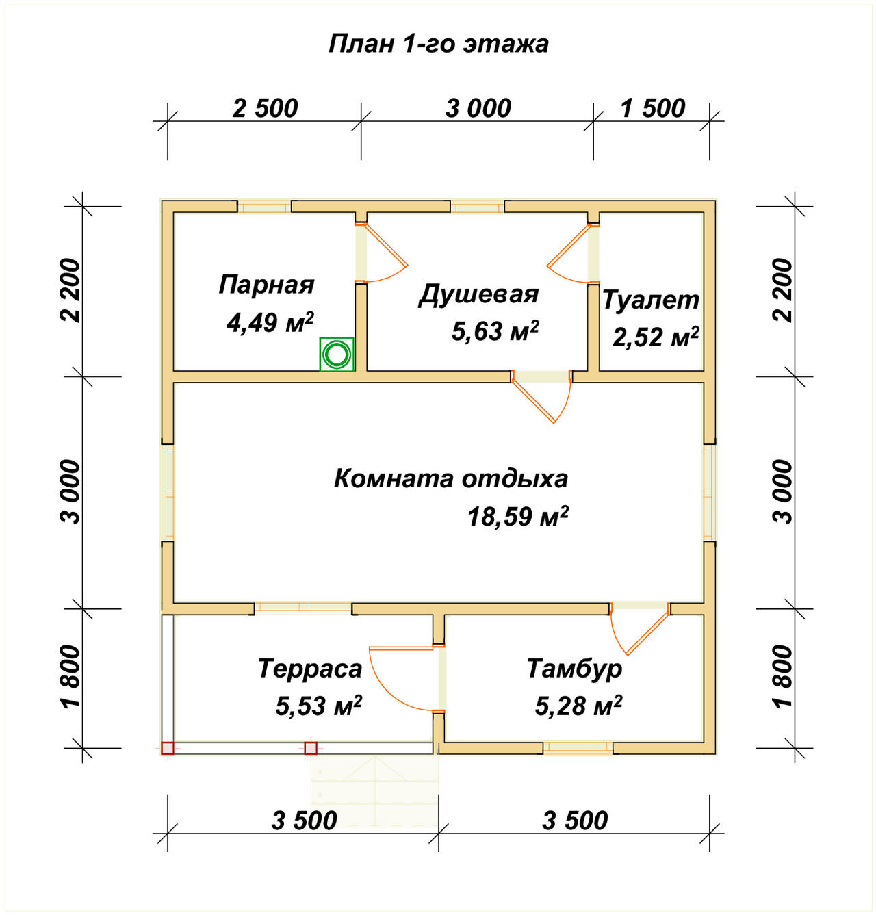 Б-4 План первого этажа Б-4 План первого этажа