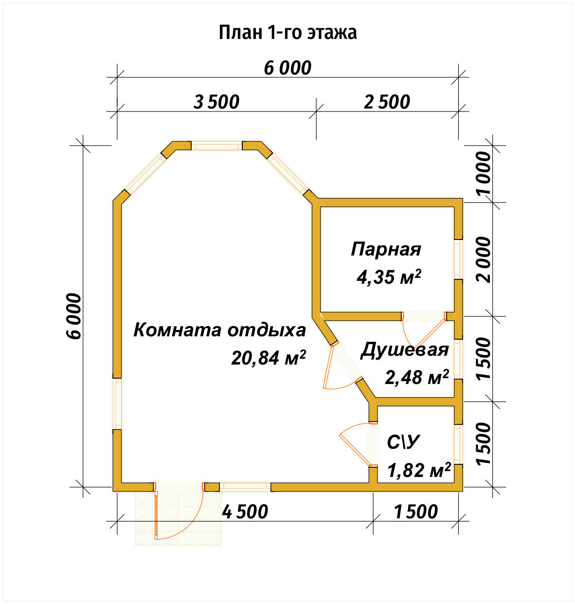 Б-53 План первого этажа Б-53 План первого этажа