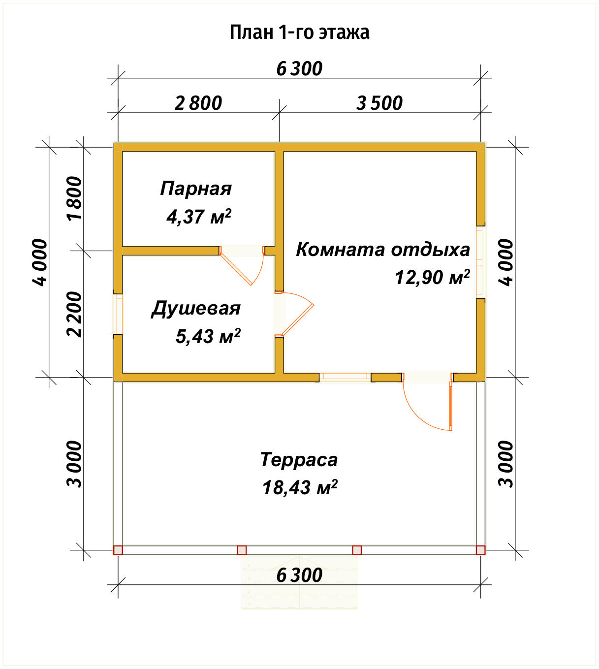 Б-62 План первого этажа Б-62 План первого этажа