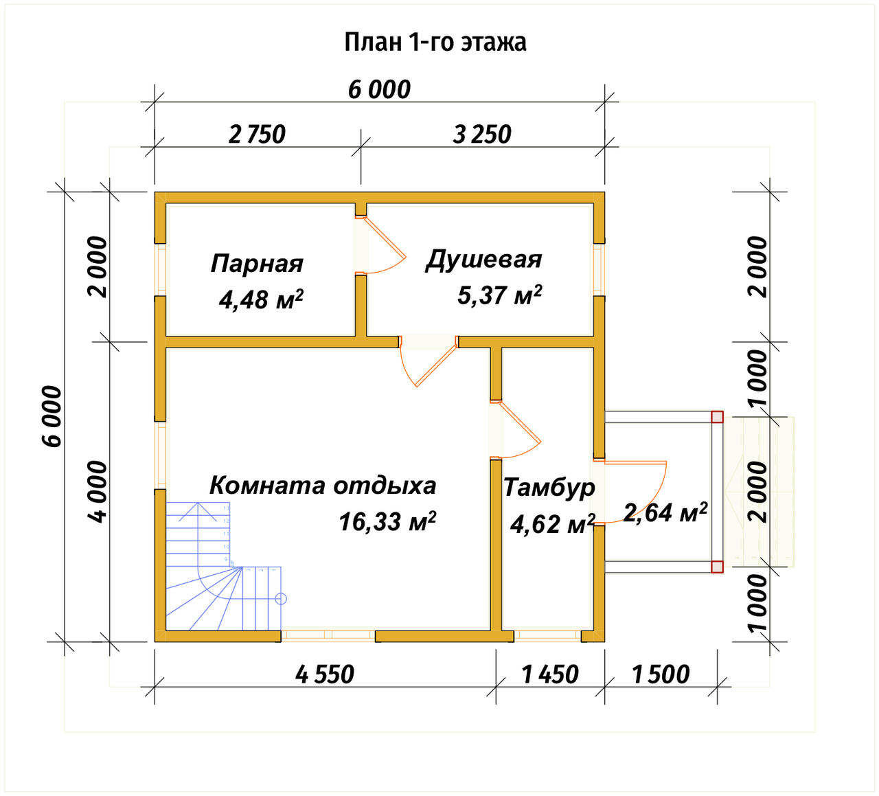 Б-64 План первого этажа Б-64 План первого этажа