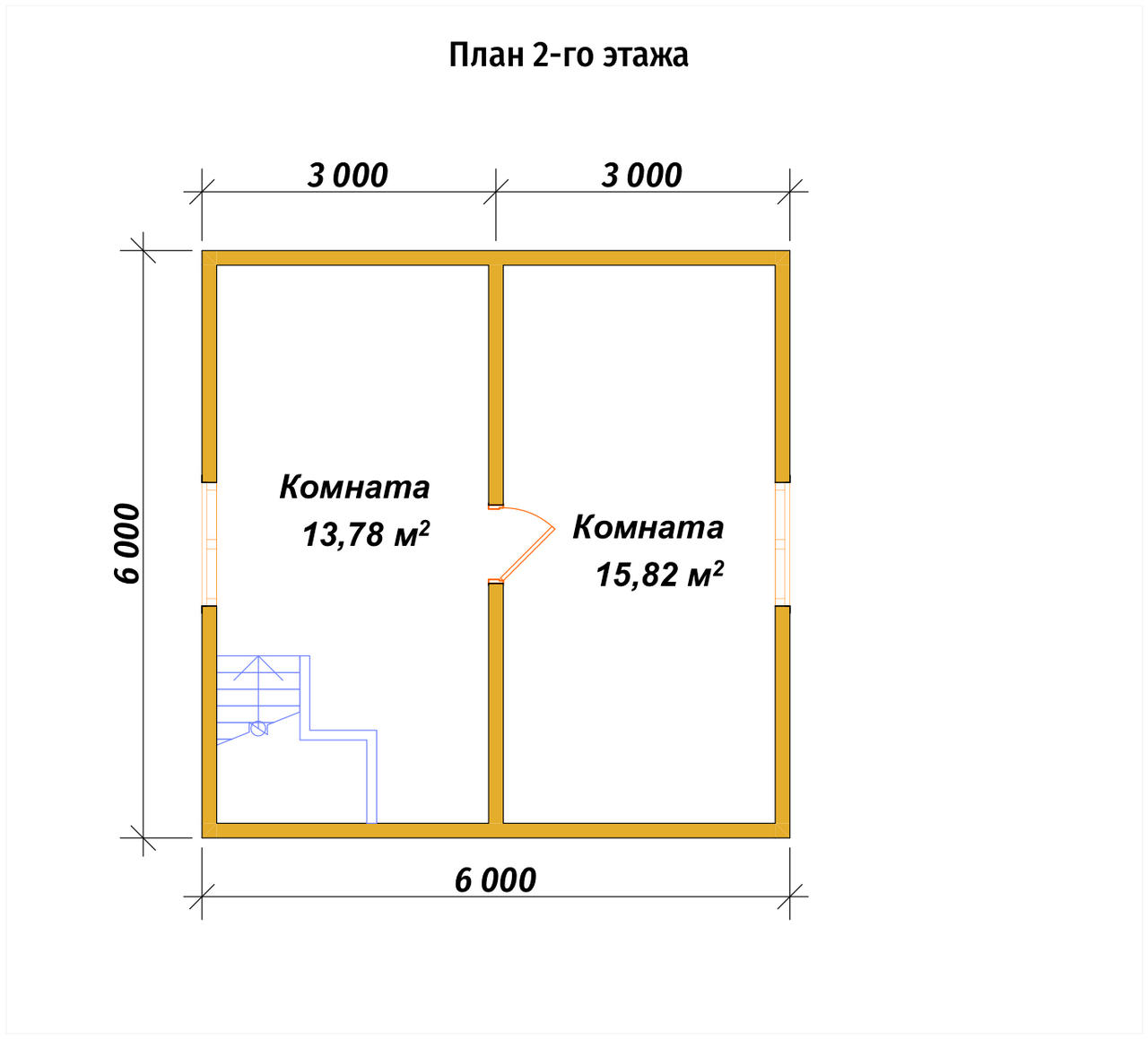 Б-64 План второго этажа Б-64 План второго этажа
