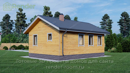 Проект  Площадь: 40, Размер: 6х8