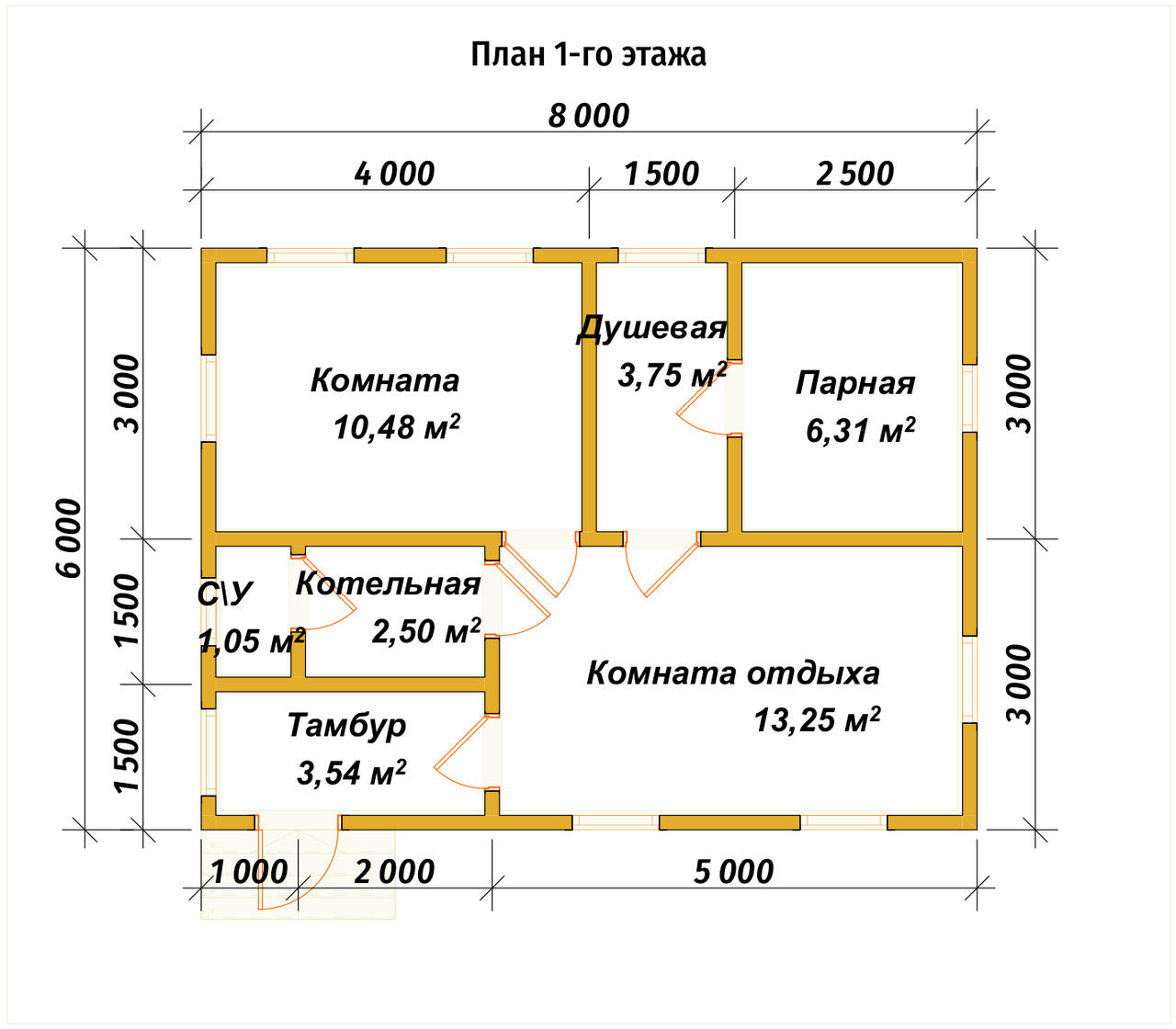 Б-65 План первого этажа Б-65 План первого этажа