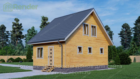 Проект  Площадь: 70, Размер: 6х8