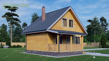 Проект  Площадь: 70, Размер: 6х8