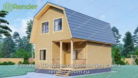 Проект  Площадь: 64, Размер: 6х8