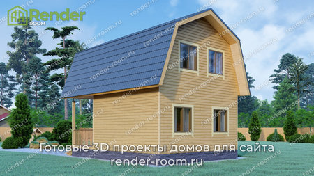 Проект  Площадь: 64, Размер: 6х8