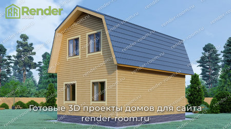 Проект  Площадь: 64, Размер: 6х8