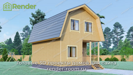 Проект  Площадь: 64, Размер: 6х8