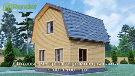 Проект  Площадь: 60, Размер: 6х8