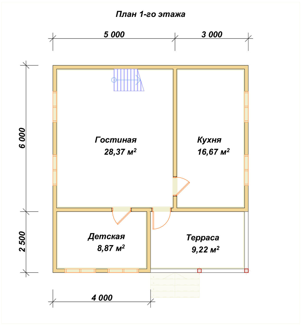 П-1007 План первого этажа П-1007 План первого этажа