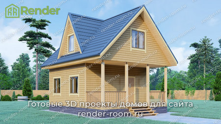 Проект  Площадь: 57, Размер: 6х8