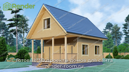 Проект  Площадь: 57, Размер: 6х8