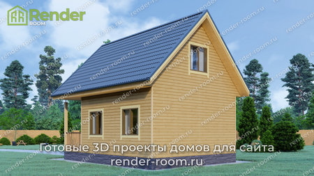 Проект  Площадь: 57, Размер: 6х8