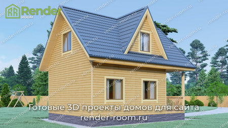 Проект  Площадь: 57, Размер: 6х8