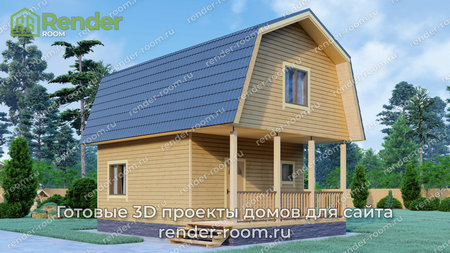 Проект  Площадь: 70, Размер: 6х8