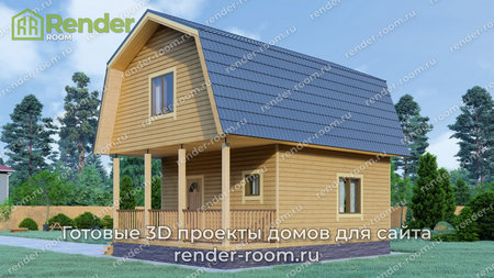 Проект  Площадь: 70, Размер: 6х8