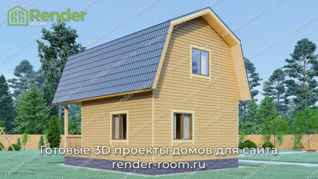 Проект  Площадь: 70, Размер: 6х8