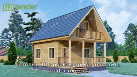 Проект  Площадь: 58, Размер: 6х8