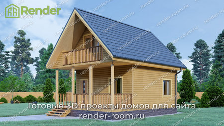 Проект  Площадь: 58, Размер: 6х8