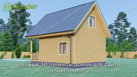 Проект  Площадь: 58, Размер: 6х8