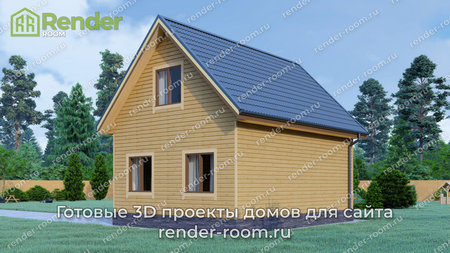 Проект  Площадь: 74, Размер: 6х8