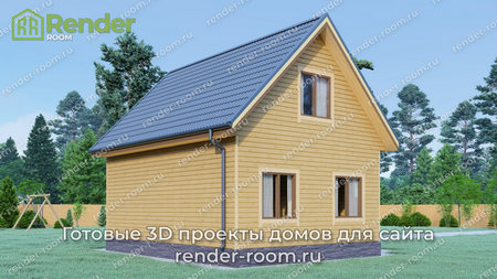 Проект  Площадь: 74, Размер: 6х8