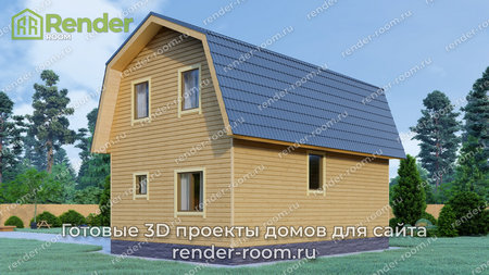 Проект  Площадь: 80, Размер: 6х9