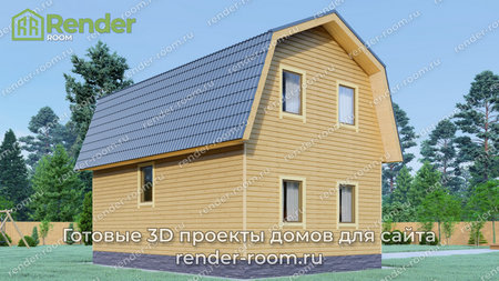 Проект  Площадь: 80, Размер: 6х9