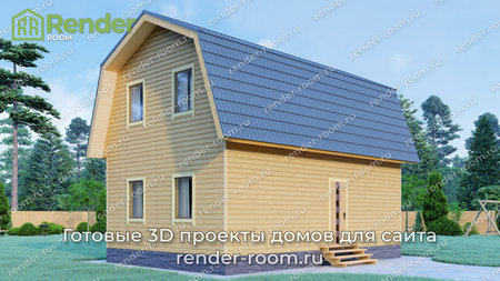 Проект  Площадь: 80, Размер: 6х9