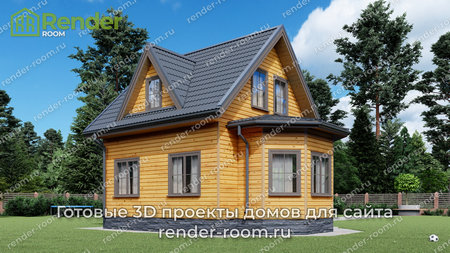 Проект  Площадь: 64,81, Размер: 6х8