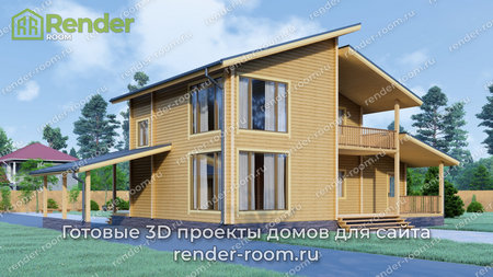 Проект П-1086 Площадь: 168, Размер: 11х13