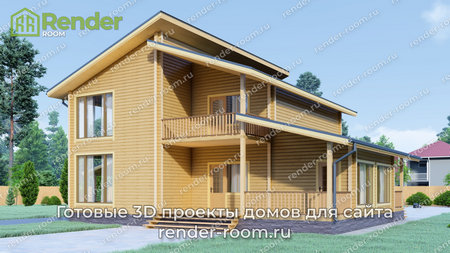 Проект П-1086 Площадь: 168, Размер: 11х13