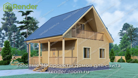 Проект  Площадь: 62, Размер: 6х8