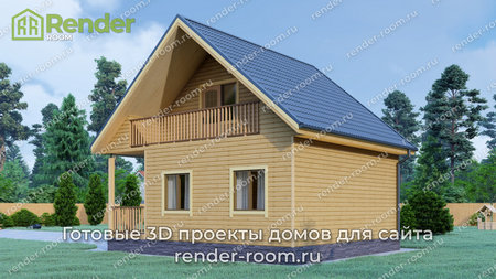 Проект  Площадь: 62, Размер: 6х8