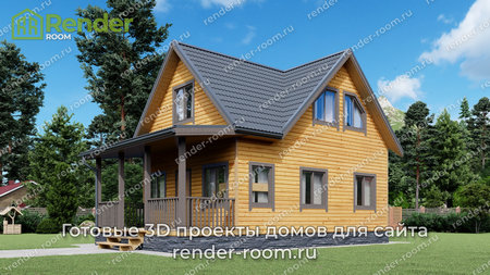 Проект  Площадь: 80, Размер: 6х8