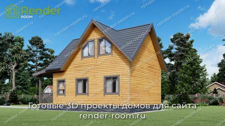 Проект  Площадь: 80, Размер: 6х8