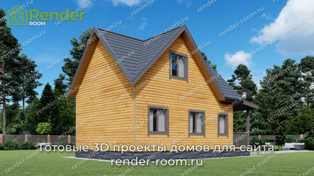 Проект  Площадь: 80, Размер: 6х8