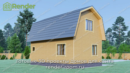 Проект  Площадь: 81, Размер: 6х9