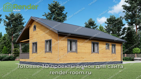 Проект  Площадь: 75, Размер: 8х12