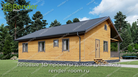 Проект  Площадь: 75, Размер: 8х12