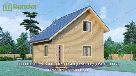 Проект  Площадь: 56, Размер: 6х8