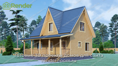 Проект  Площадь: 70, Размер: 6х8