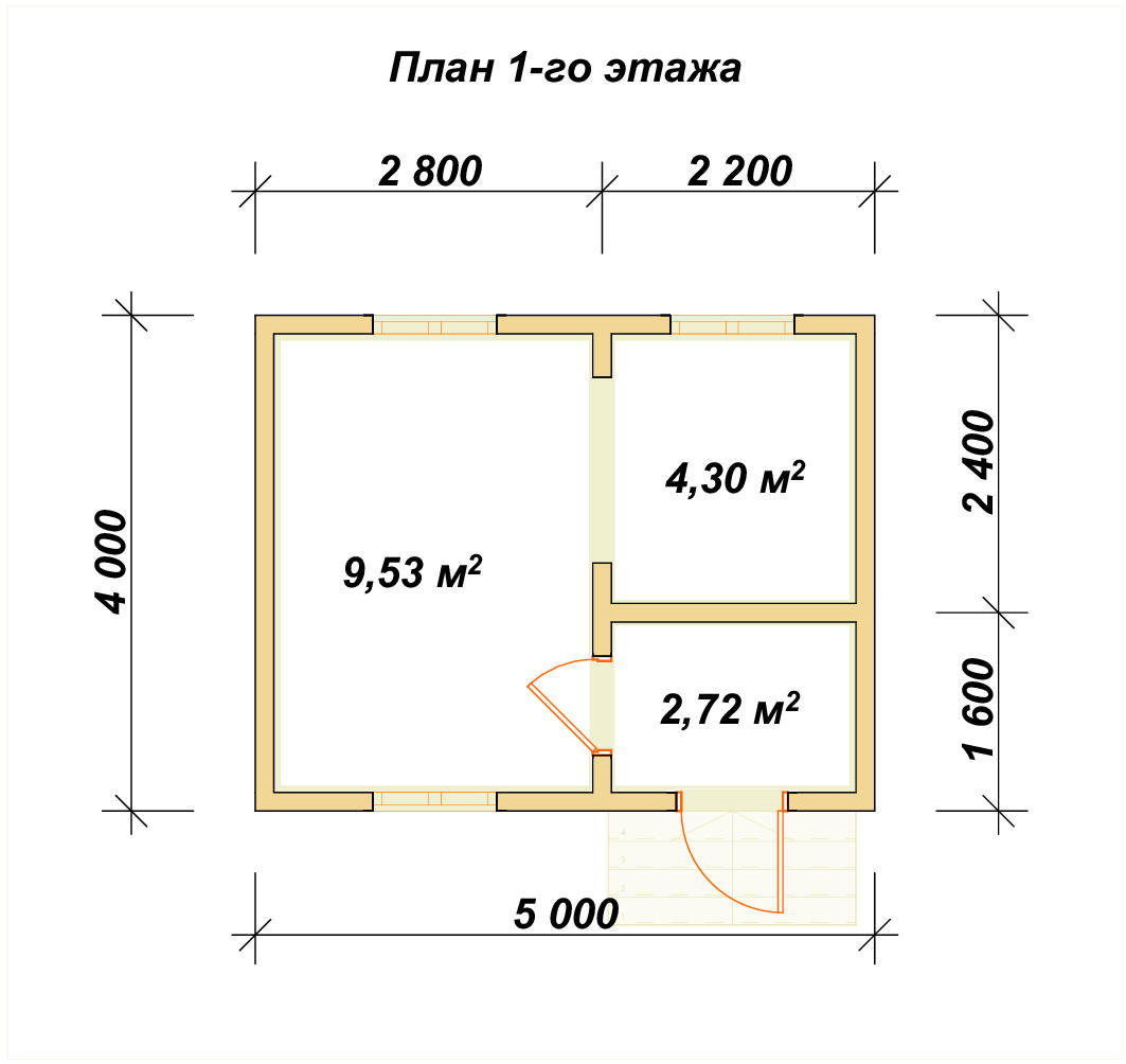 П-1172 План первого этажа П-1172 План первого этажа