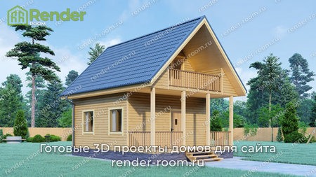 Проект  Площадь: 52, Размер: 6х8