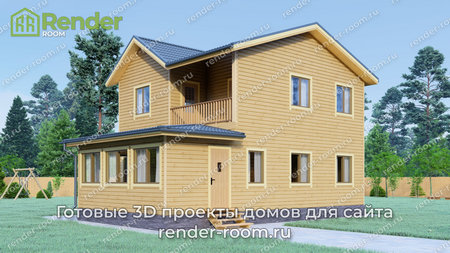 Проект П-1177 Площадь: 128, Размер: 8х11